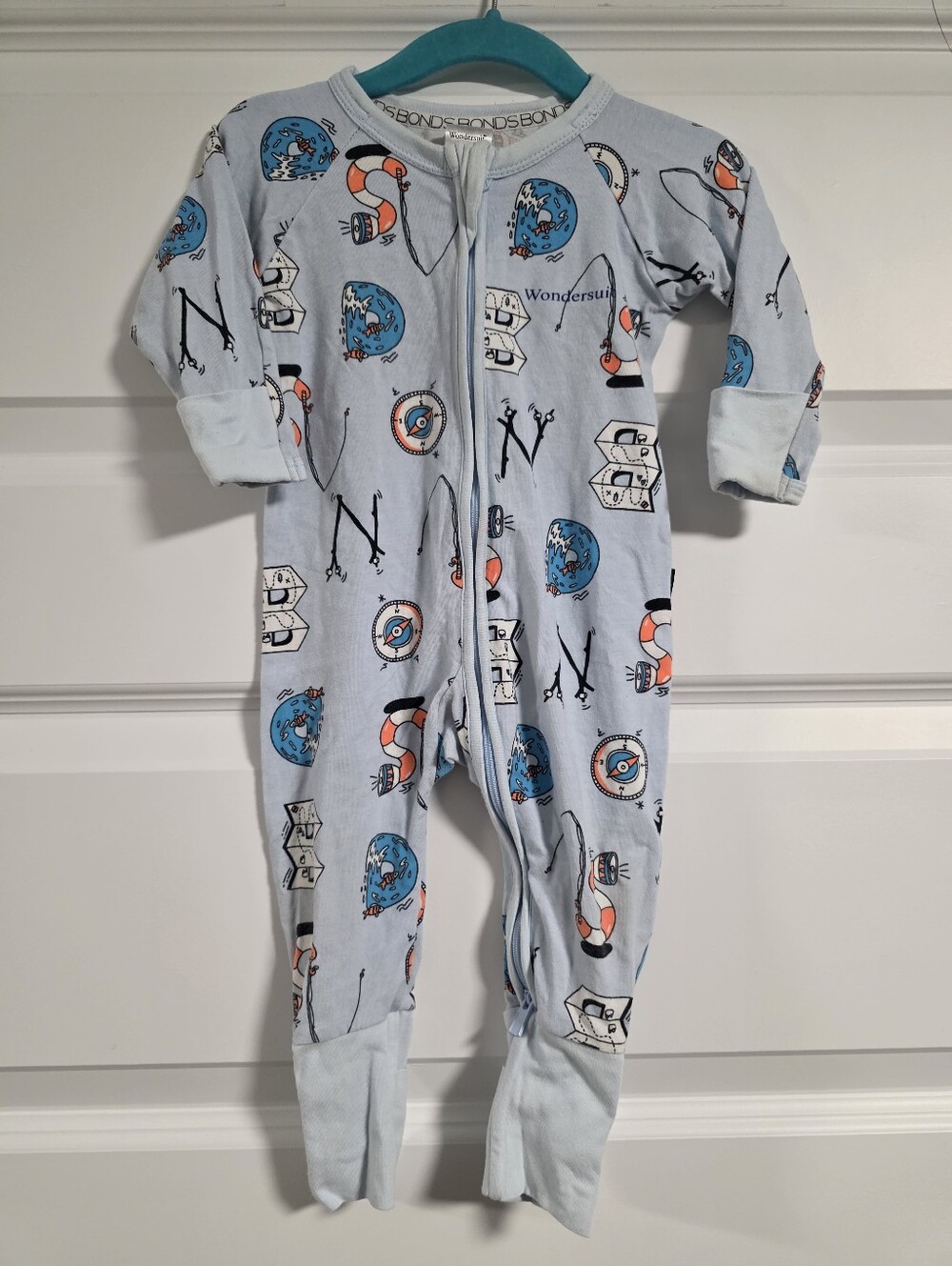 Bonds Nautical Lettering Wondersuit